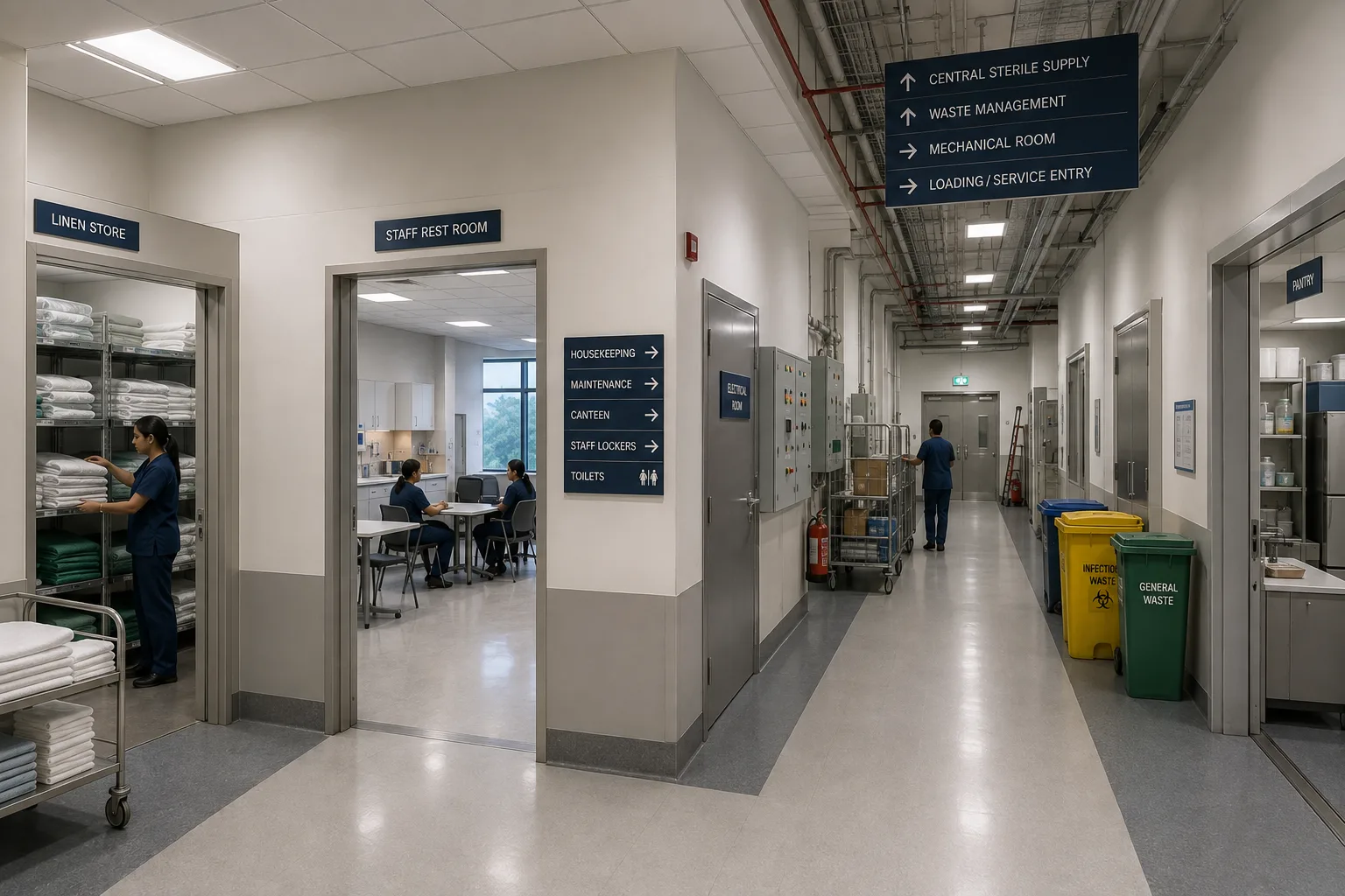 Hospital Service Corrido design