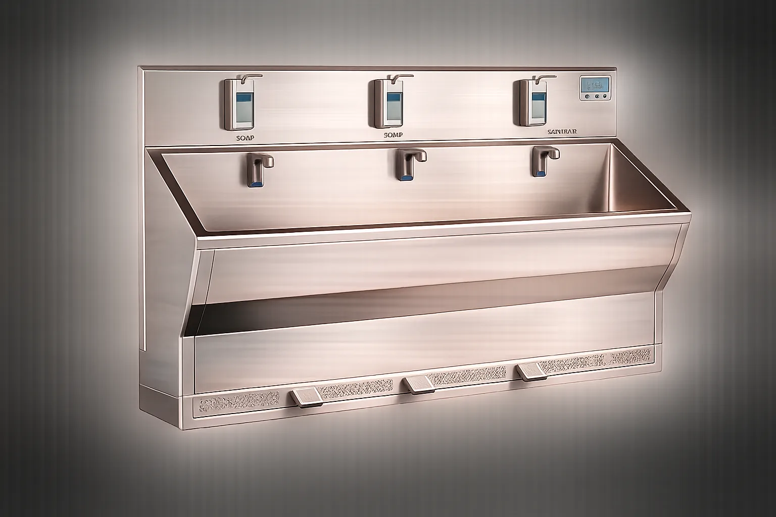Sterile medical scrub sink station
